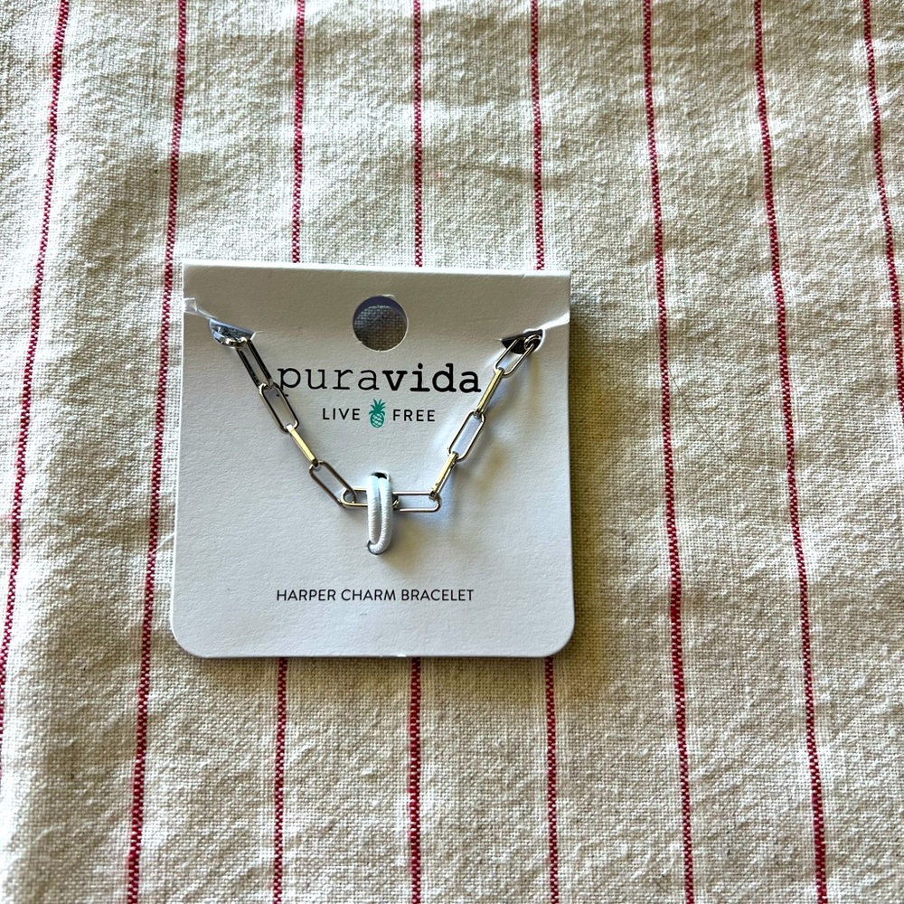 Pura Vida Silver Harper Charm Bracelet